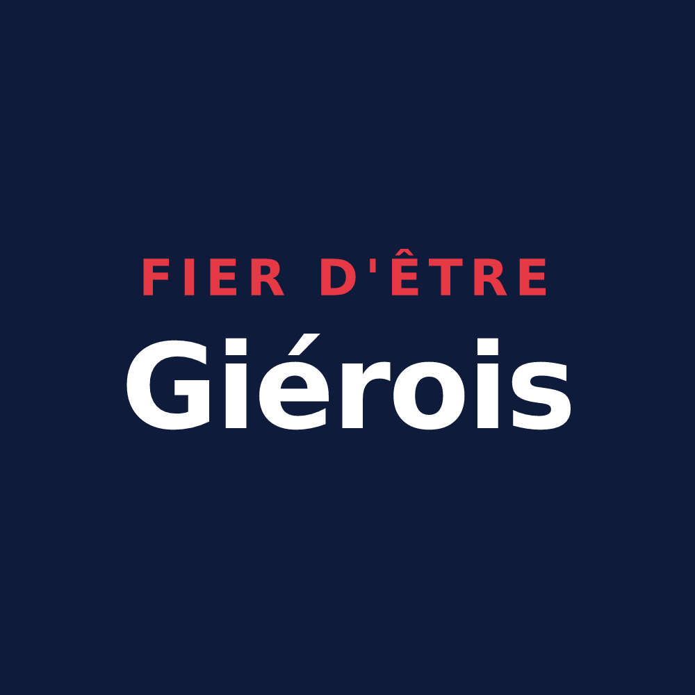 T-shirt « Fier d'être Giérois » — design pour Gières
