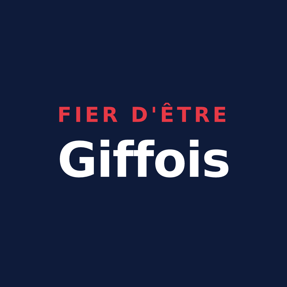 T-shirt « Fier d'être Giffois » — design pour Gif-sur-Yvette