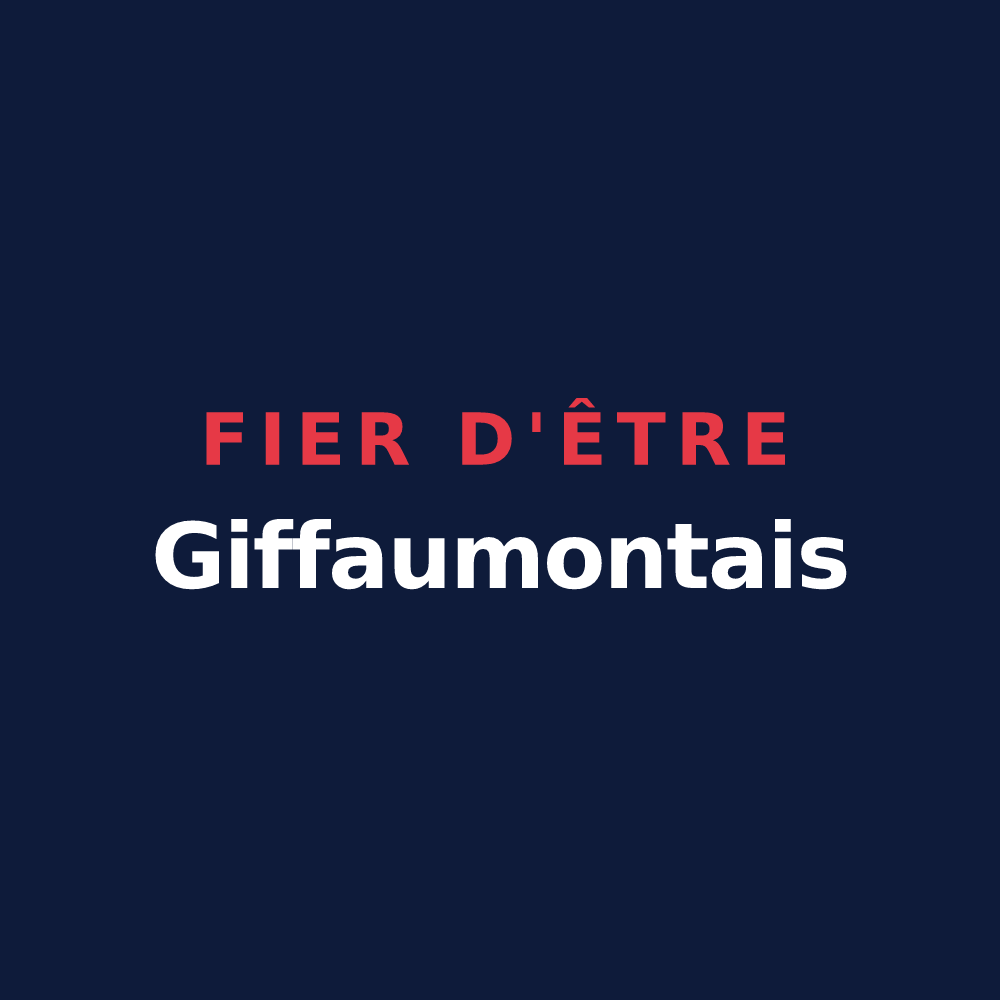 T-shirt « Fier d'être Giffaumontais » — design pour Giffaumont-Champaubert