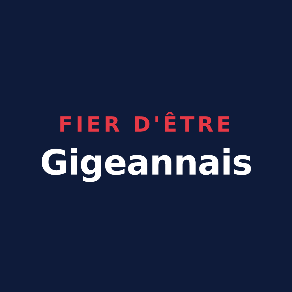 T-shirt « Fier d'être Gigeannais » — design pour Gigean