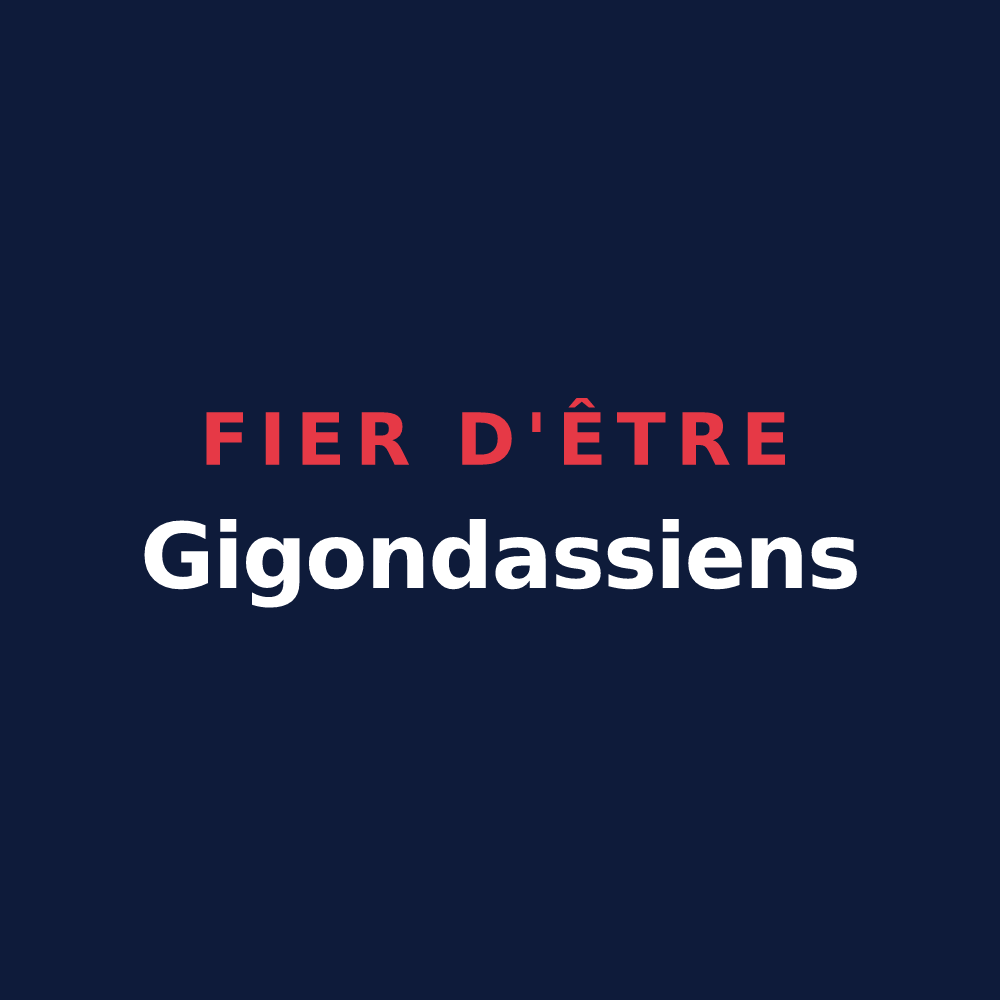 T-shirt « Fier d'être Gigondassiens » — design pour Gigondas