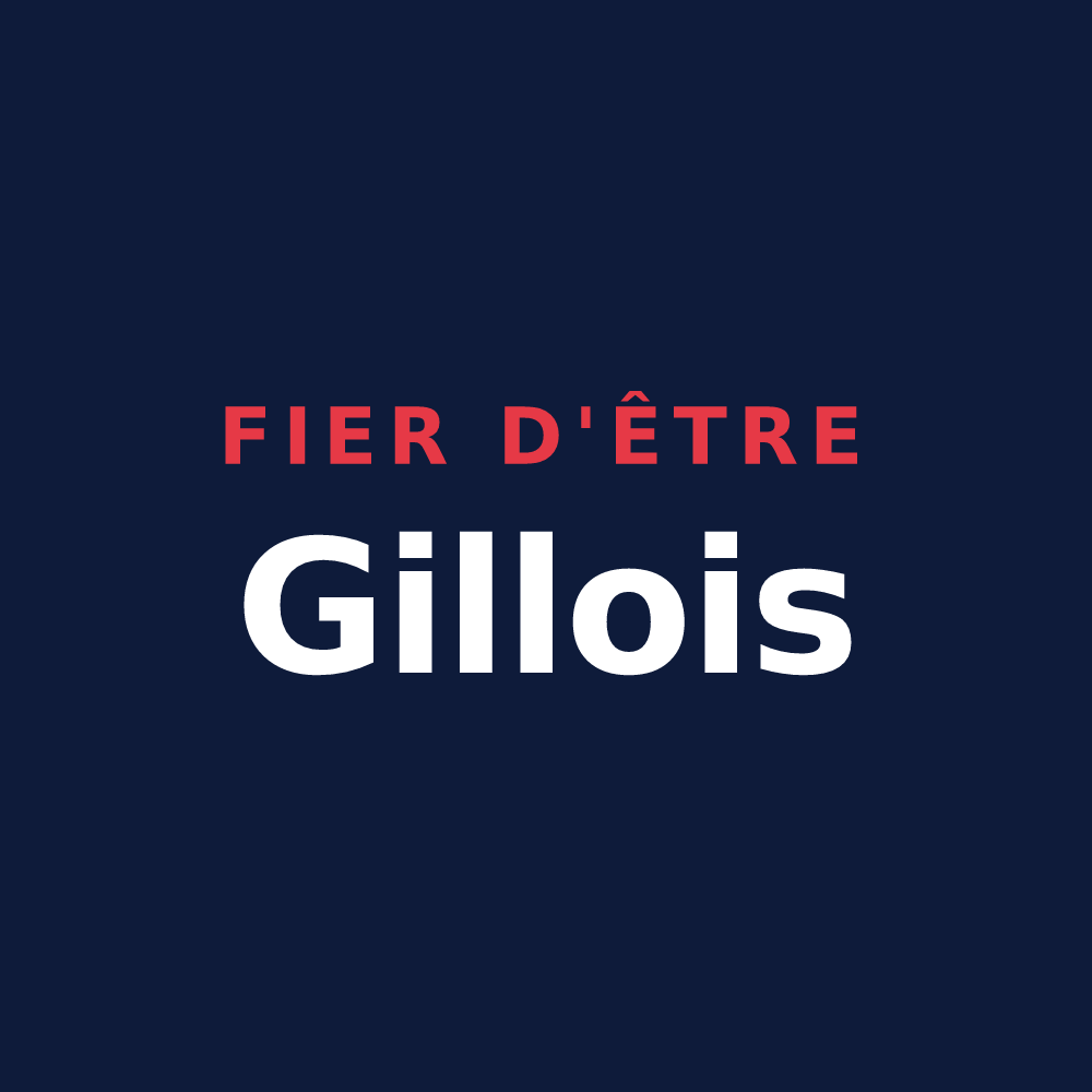 T-shirt « Fier d'être Gillois » — design pour Gilley