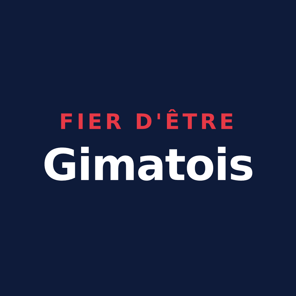 T-shirt « Fier d'être Gimatois » — design pour Gimat