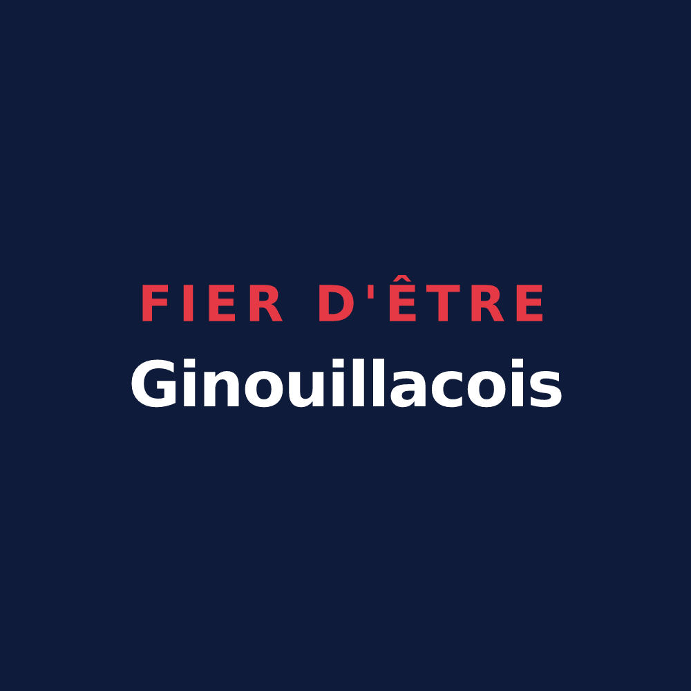 T-shirt « Fier d'être Ginouillacois » — design pour Ginouillac