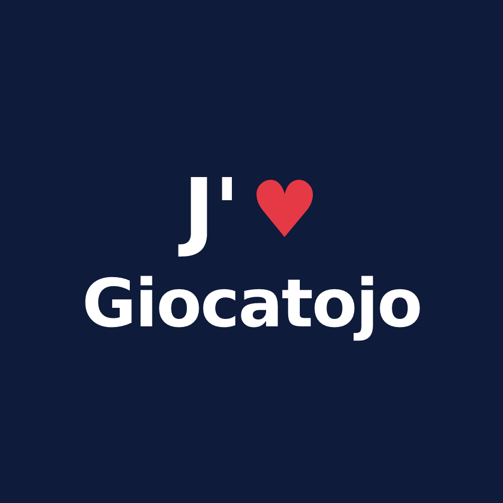 T-shirt personnalisé Giocatojo — design J'aime Giocatojo
