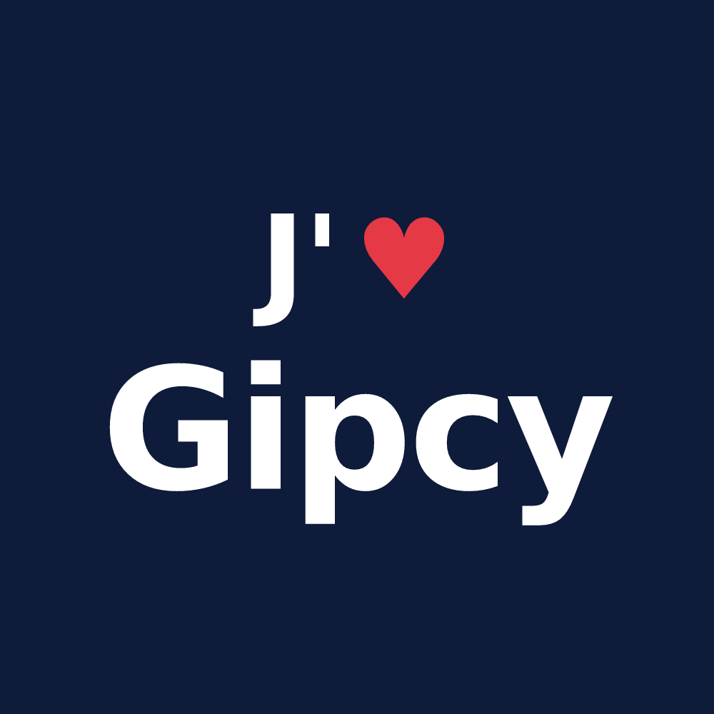 T-shirt personnalisé Gipcy — design J'aime Gipcy