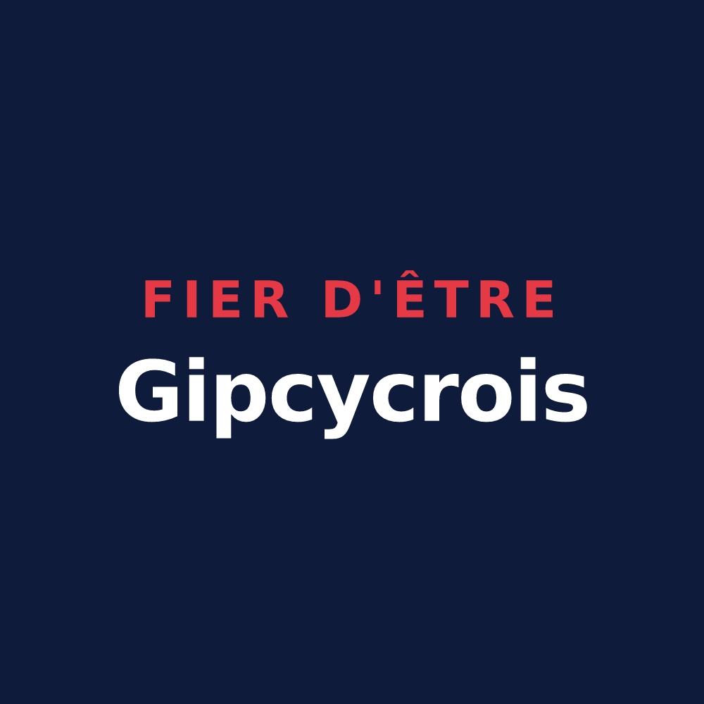 T-shirt « Fier d'être Gipcycrois » — design pour Gipcy