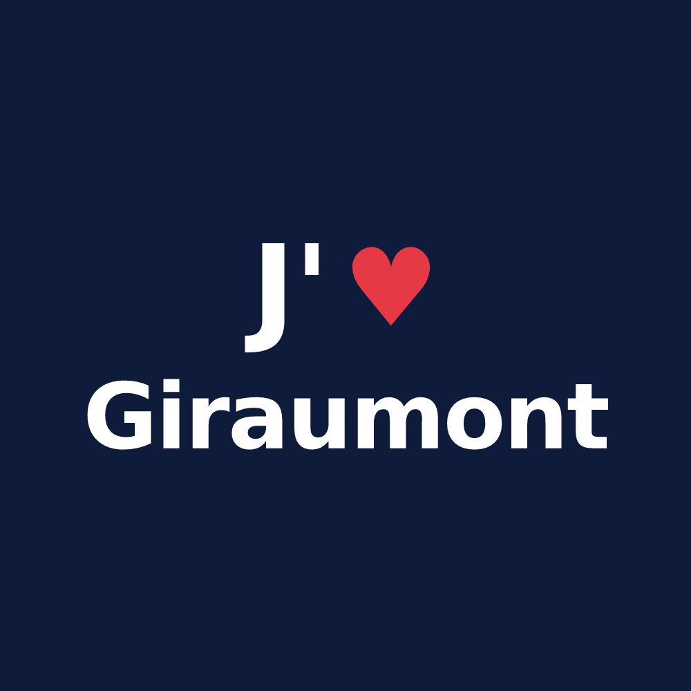 T-shirt personnalisé Giraumont — design J'aime Giraumont