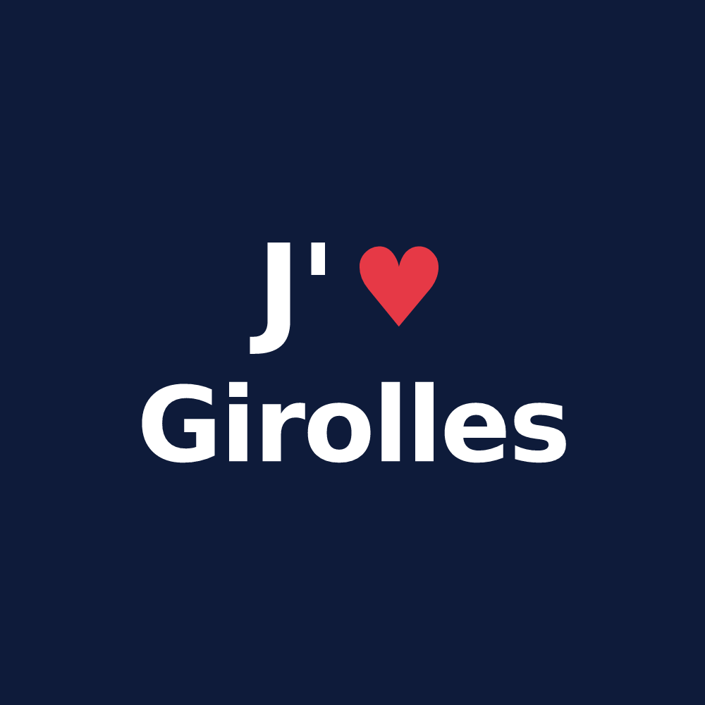 T-shirt personnalisé Girolles — design J'aime Girolles