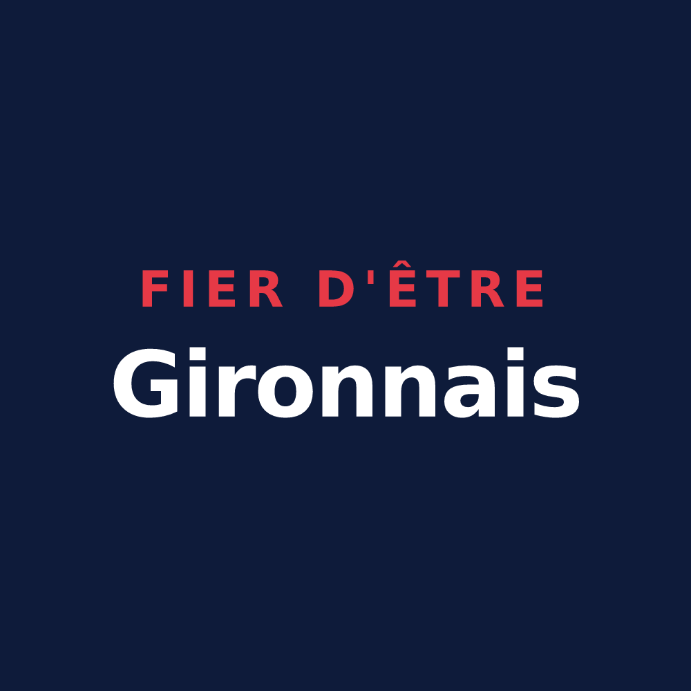 T-shirt « Fier d'être Gironnais » — design pour Giron