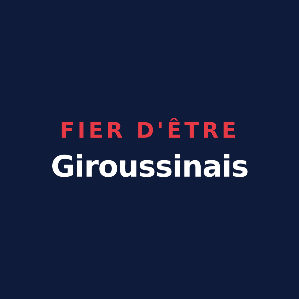 T-shirt « Fier d'être Giroussinais » — design pour Giroussens