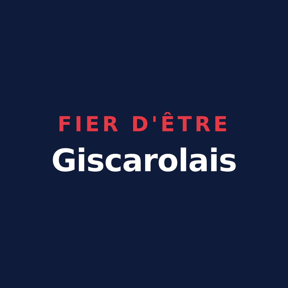 T-shirt « Fier d'être Giscarolais » — design pour Giscaro