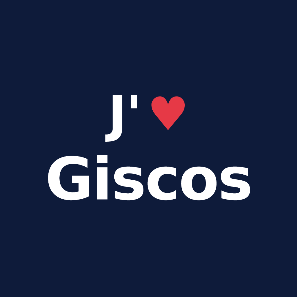 T-shirt personnalisé Giscos — design J'aime Giscos