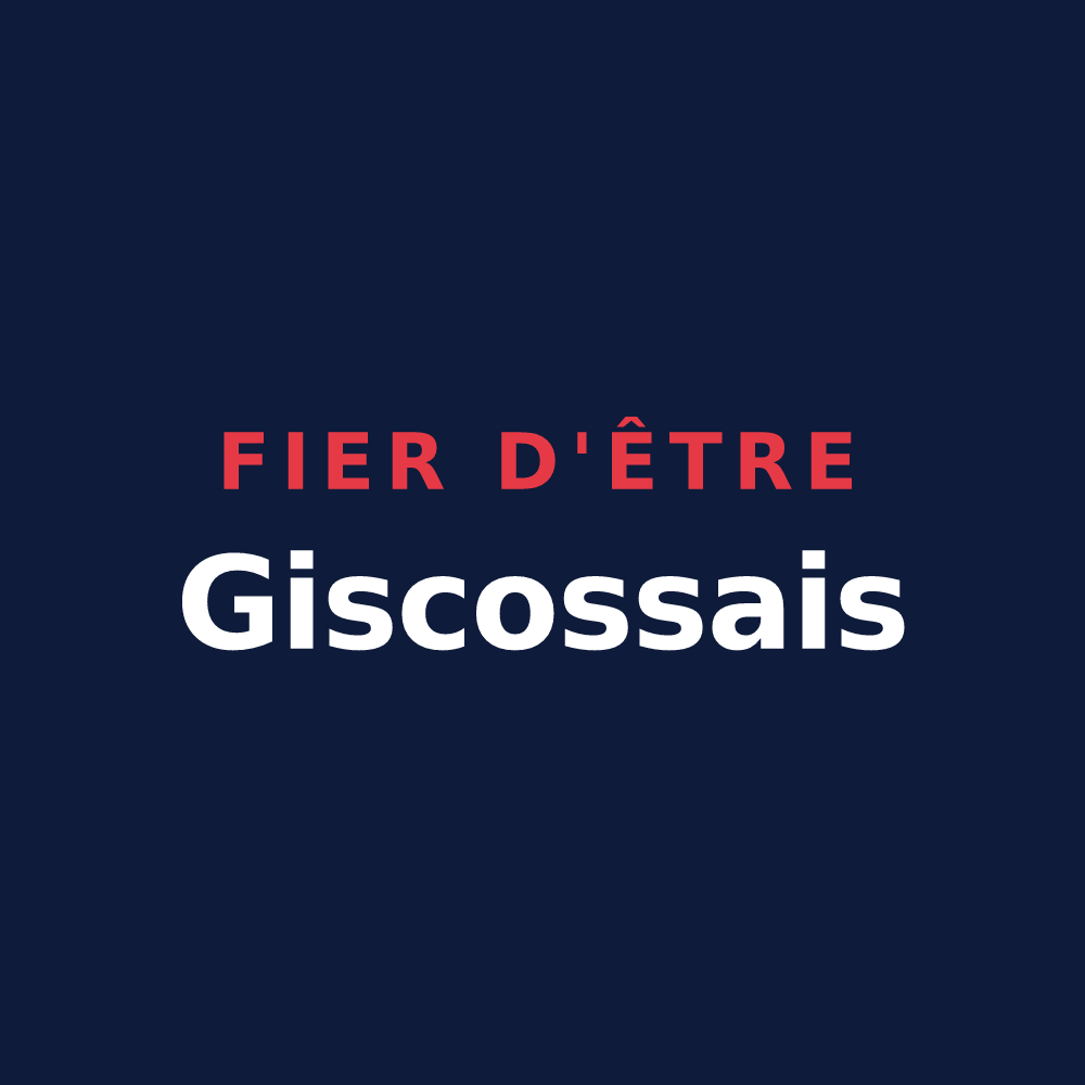 T-shirt « Fier d'être Giscossais » — design pour Giscos