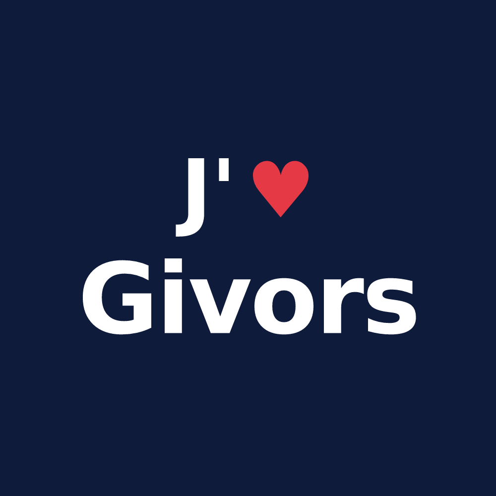 T-shirt personnalisé Givors — design J'aime Givors