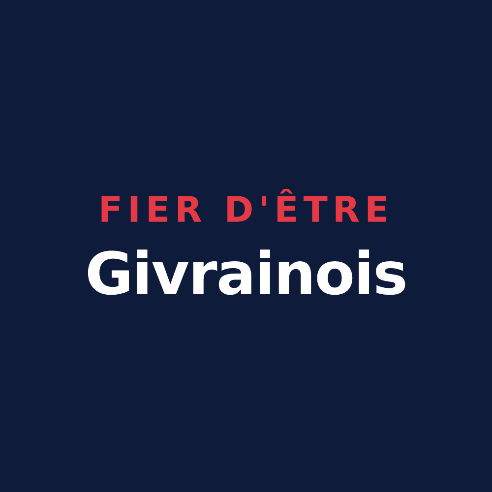 T-shirt « Fier d'être Givrainois » — design pour Givraines