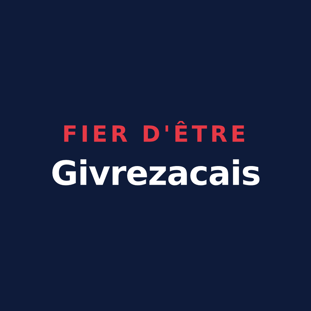 T-shirt « Fier d'être Givrezacais » — design pour Givrezac