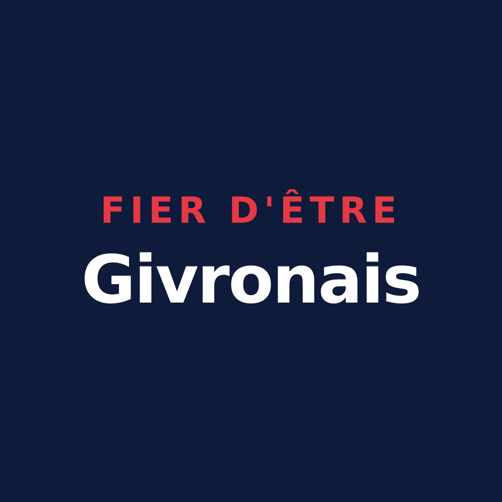 T-shirt « Fier d'être Givronais » — design pour Givron