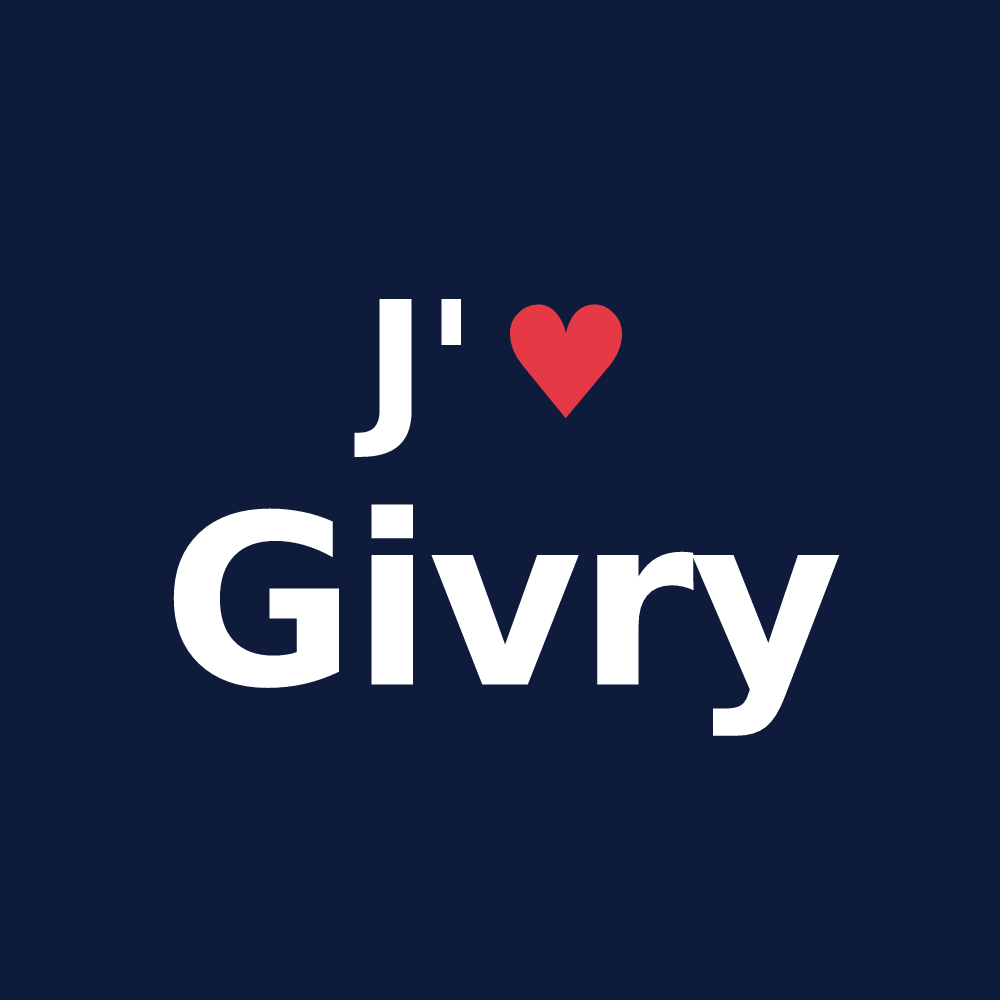 T-shirt personnalisé Givry — design J'aime Givry