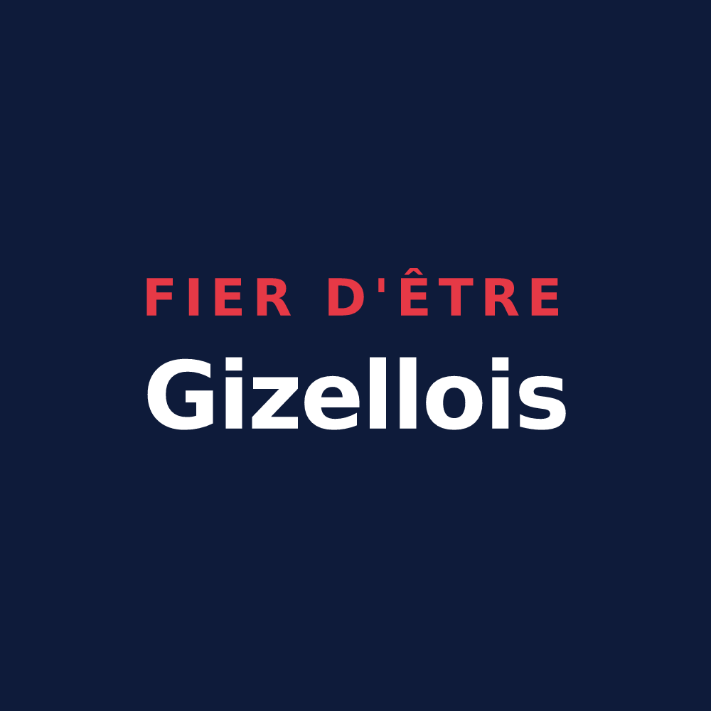 T-shirt « Fier d'être Gizellois » — design pour Gizeux