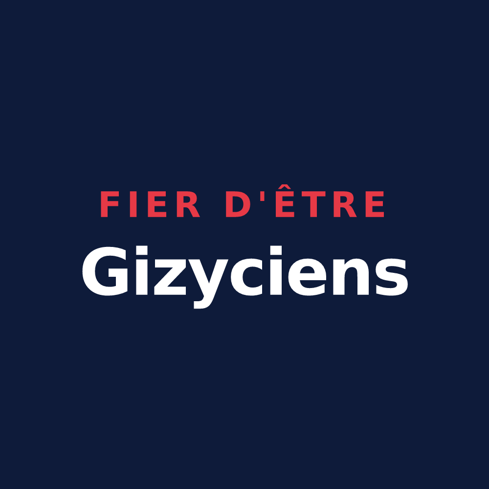 T-shirt « Fier d'être Gizyciens » — design pour Gizy