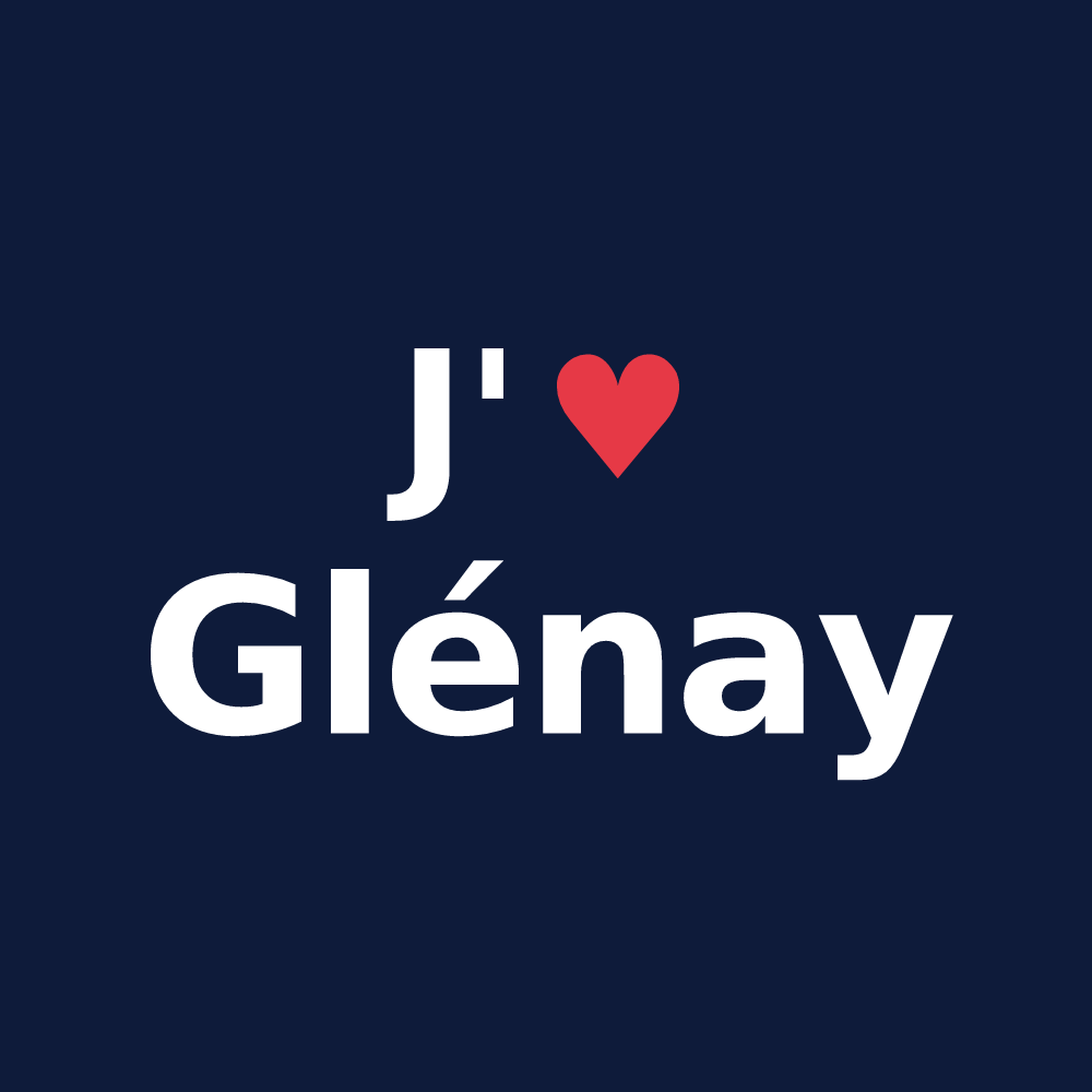 T-shirt personnalisé Glénay — design J'aime Glénay