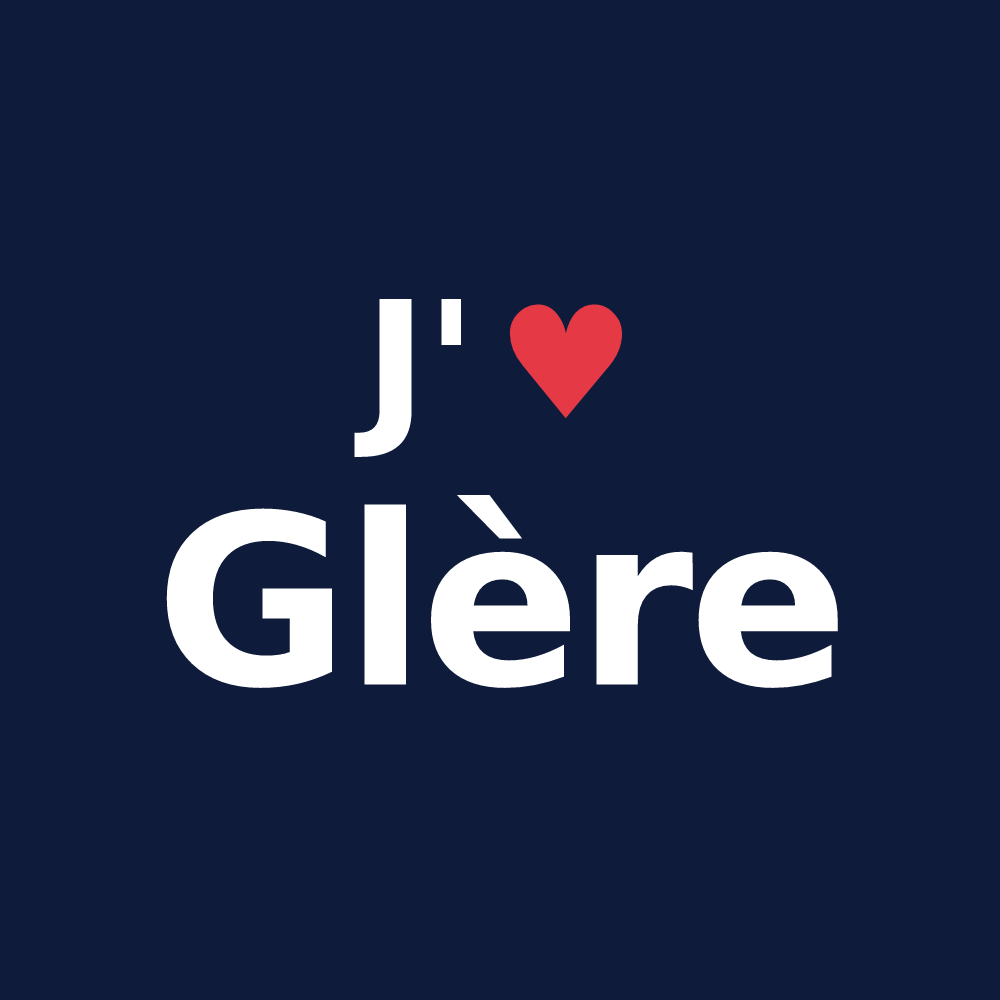 T-shirt personnalisé Glère — design J'aime Glère