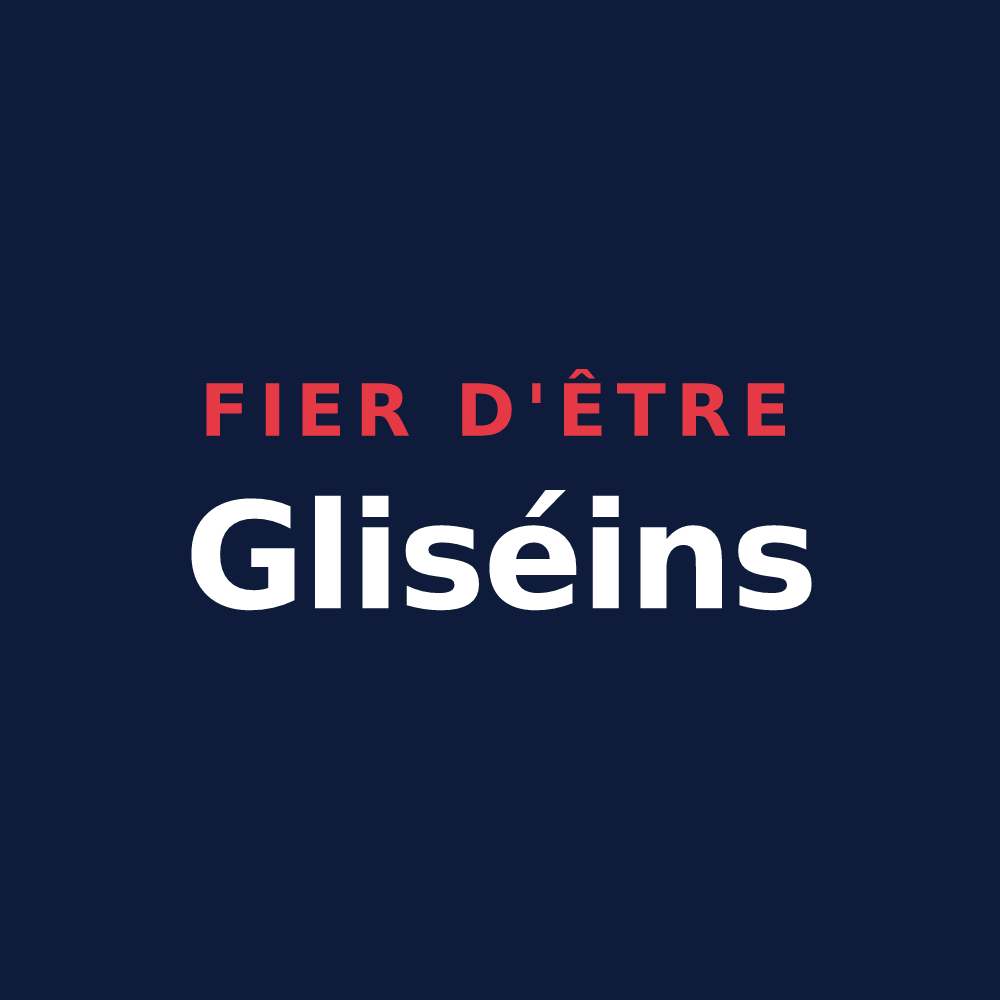 T-shirt « Fier d'être Gliséins » — design pour Glisy