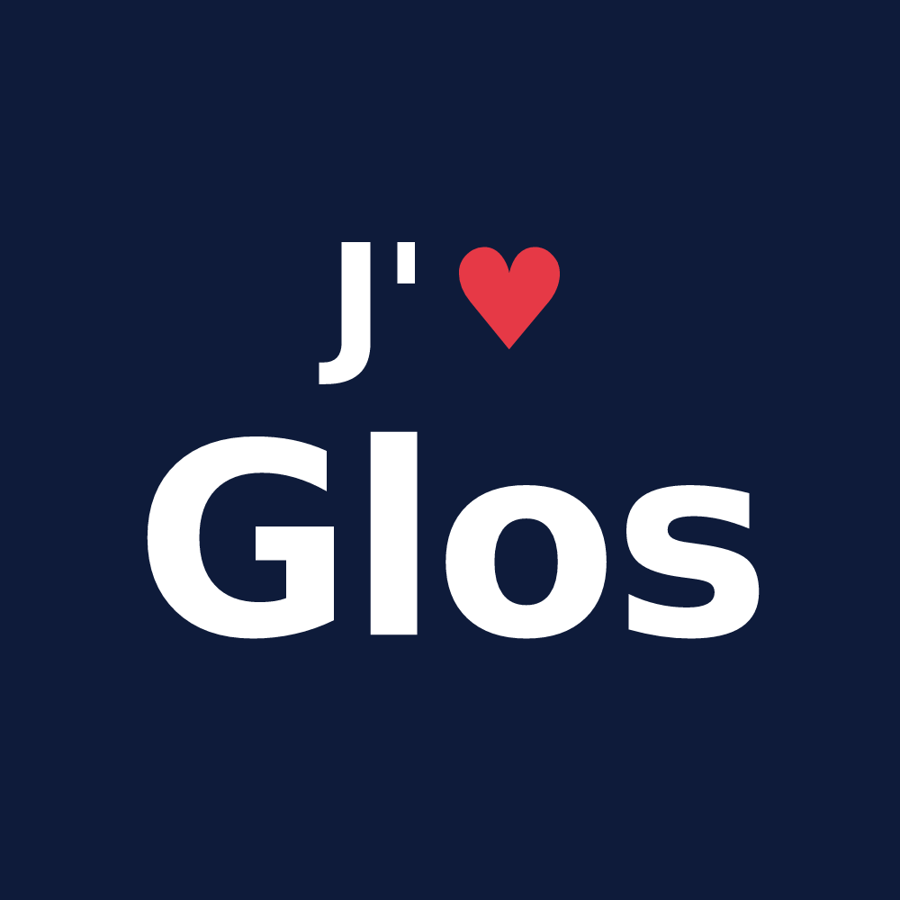 T-shirt personnalisé Glos — design J'aime Glos