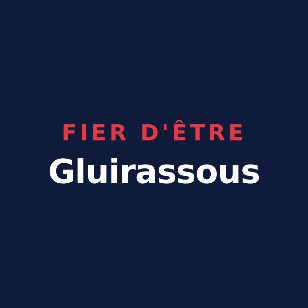 T-shirt « Fier d'être Gluirassous » — design pour Gluiras