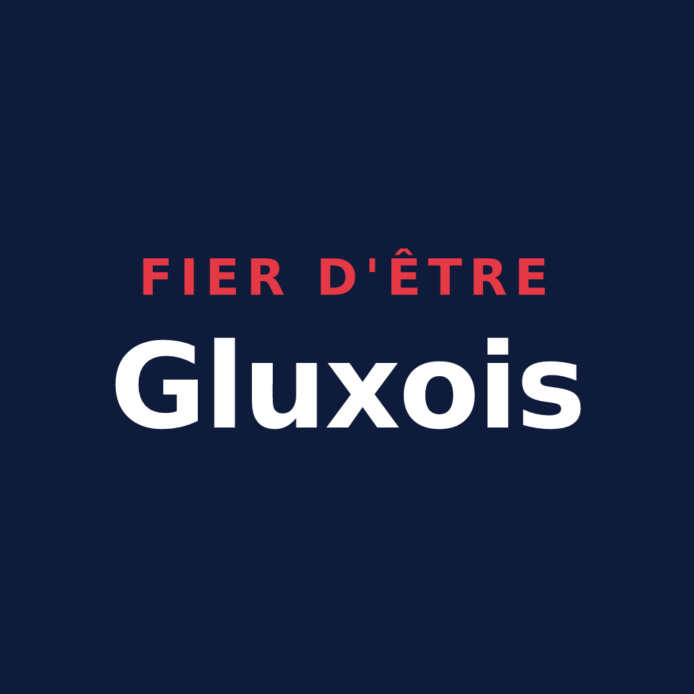 T-shirt « Fier d'être Gluxois » — design pour Glux-en-Glenne