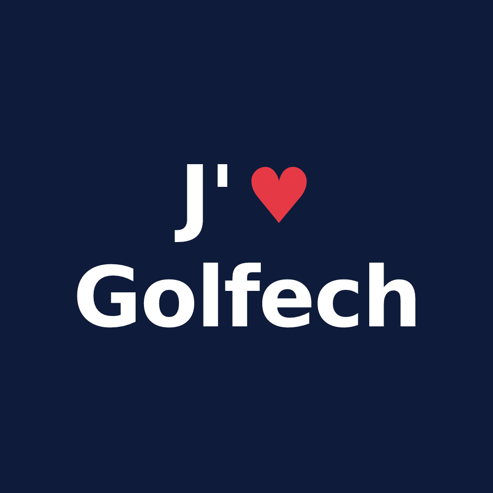 T-shirt personnalisé Golfech — design J'aime Golfech