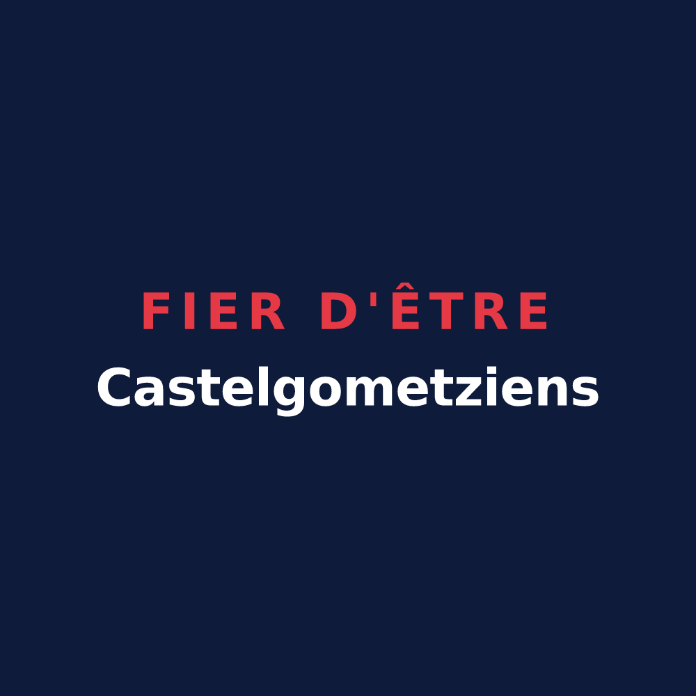 T-shirt « Fier d'être Castelgometziens » — design pour Gometz-le-Châtel