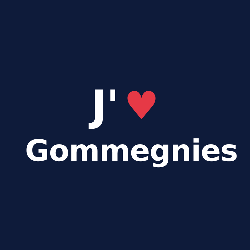 T-shirt personnalisé Gommegnies — design J'aime Gommegnies