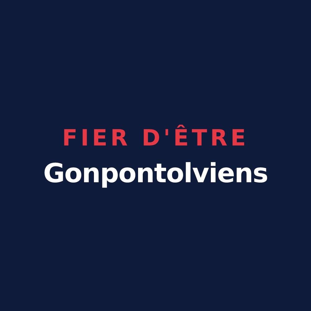 T-shirt « Fier d'être Gonpontolviens » — design pour Gond-Pontouvre