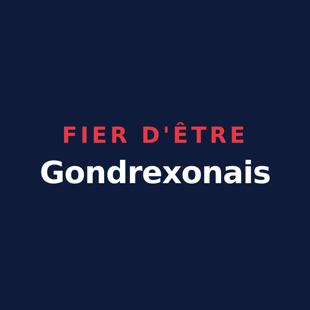 T-shirt « Fier d'être Gondrexonais » — design pour Gondrexon