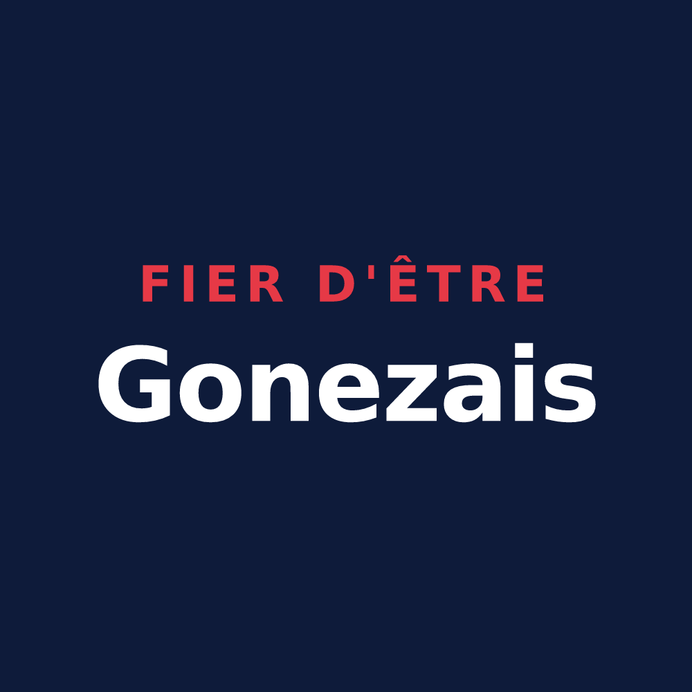 T-shirt « Fier d'être Gonezais » — design pour Gonez