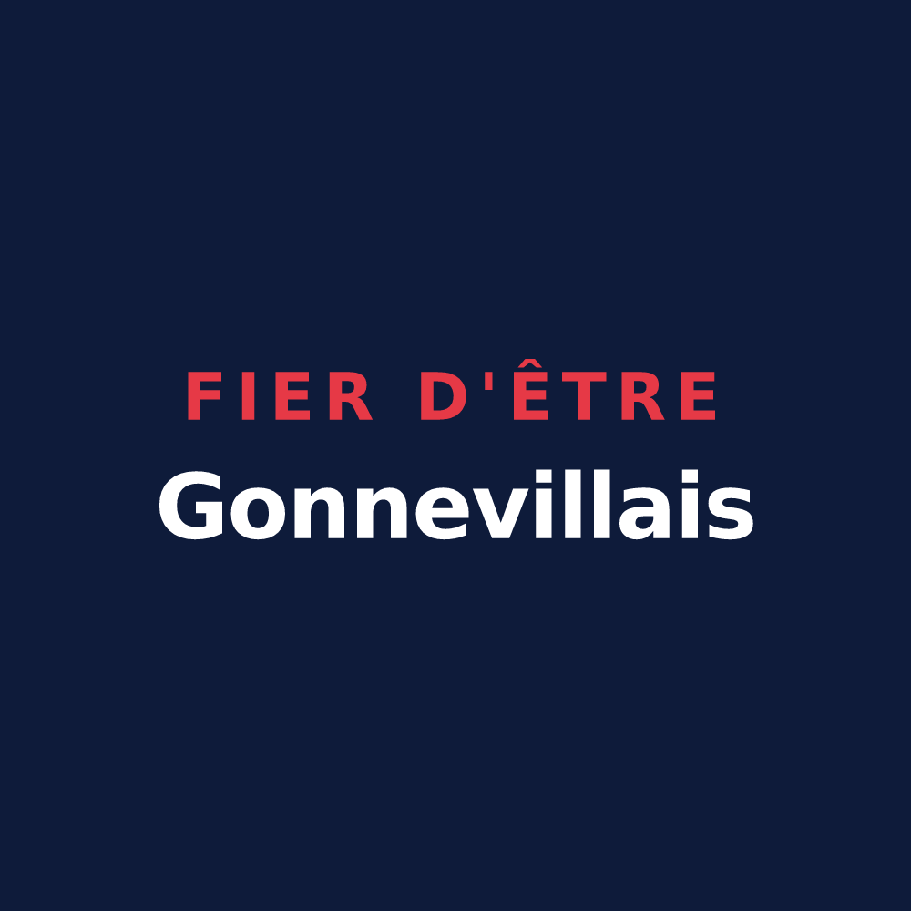 T-shirt « Fier d'être Gonnevillais » — design pour Gonneville-Le Theil
