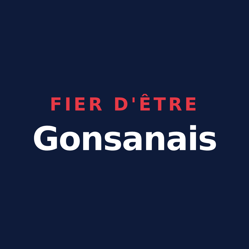 T-shirt « Fier d'être Gonsanais » — design pour Gonsans