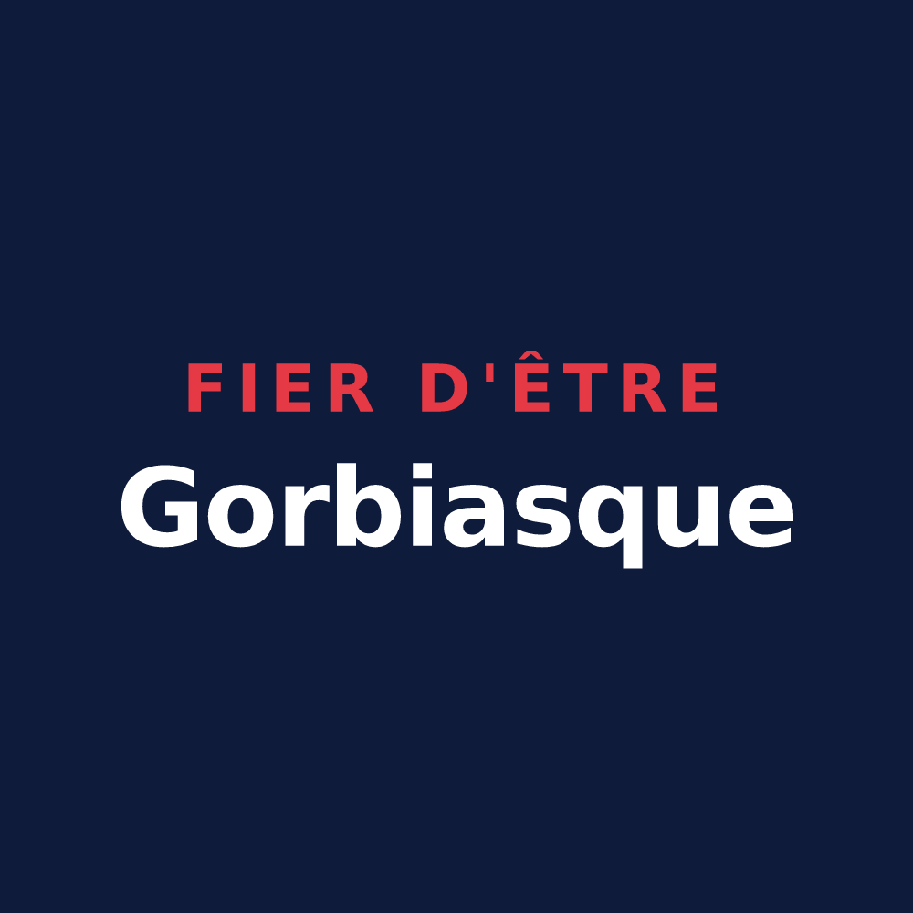 T-shirt « Fier d'être Gorbiasque » — design pour Gorbio