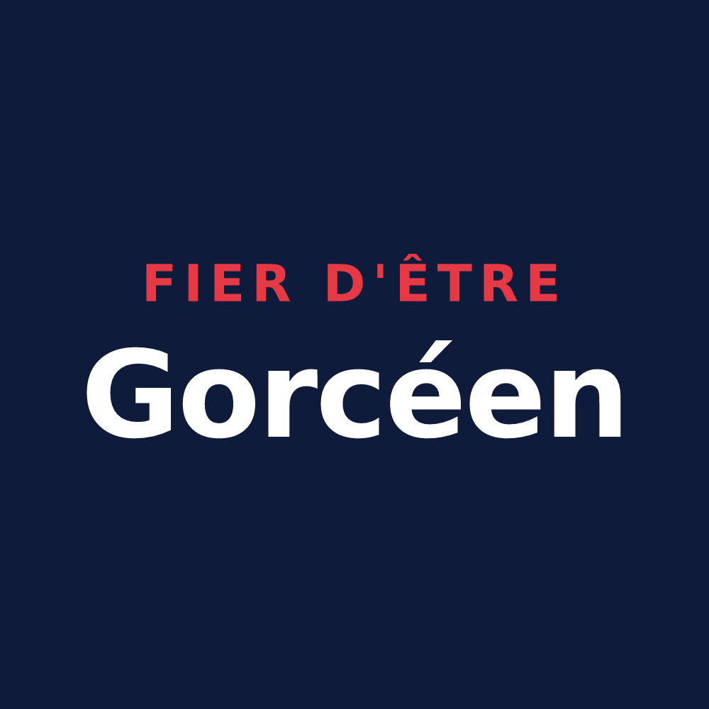 T-shirt « Fier d'être Gorcéen » — design pour Gorcy