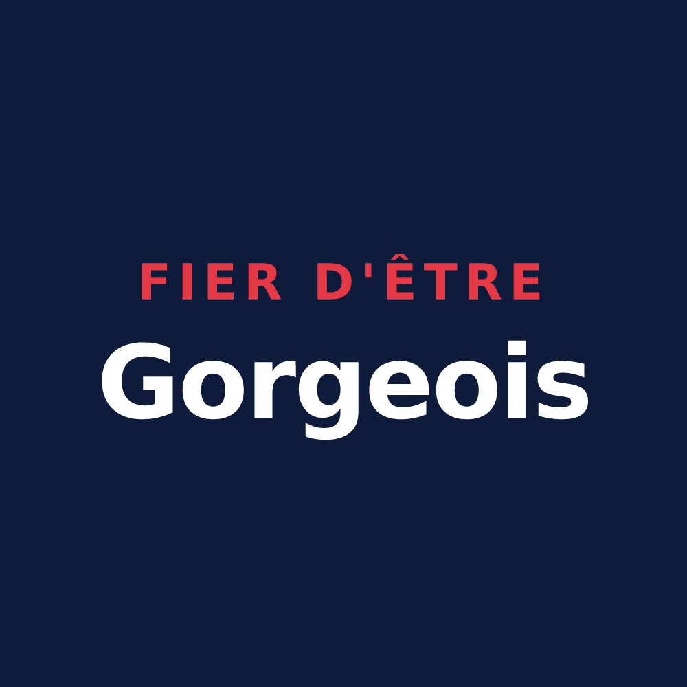 T-shirt « Fier d'être Gorgeois » — design pour Gorges