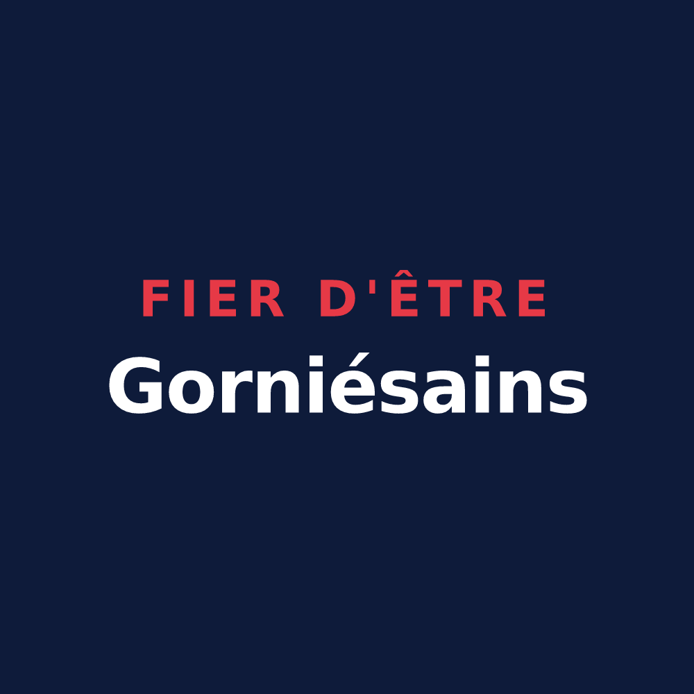 T-shirt « Fier d'être Gorniésains » — design pour Gorniès