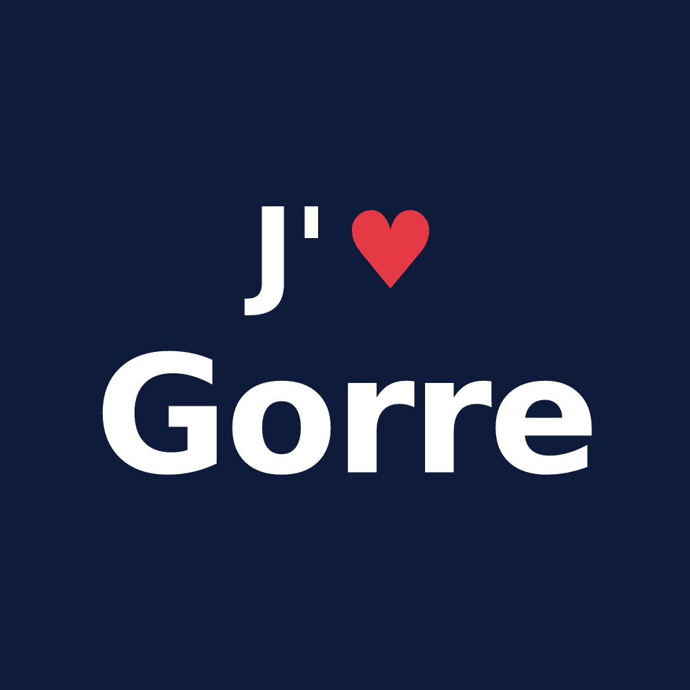 T-shirt personnalisé Gorre — design J'aime Gorre