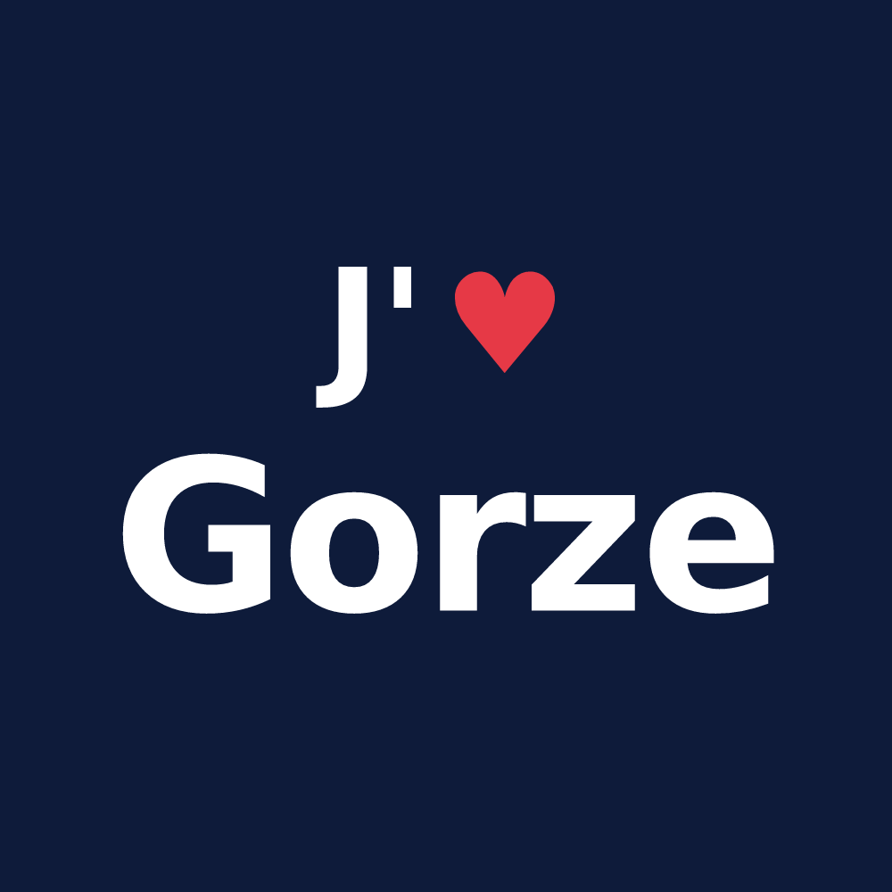 T-shirt personnalisé Gorze — design J'aime Gorze