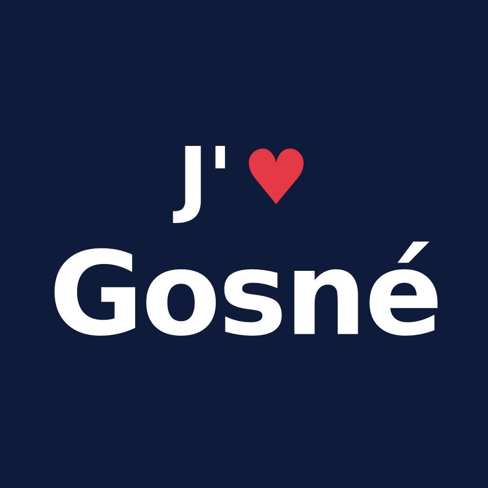 T-shirt personnalisé Gosné — design J'aime Gosné