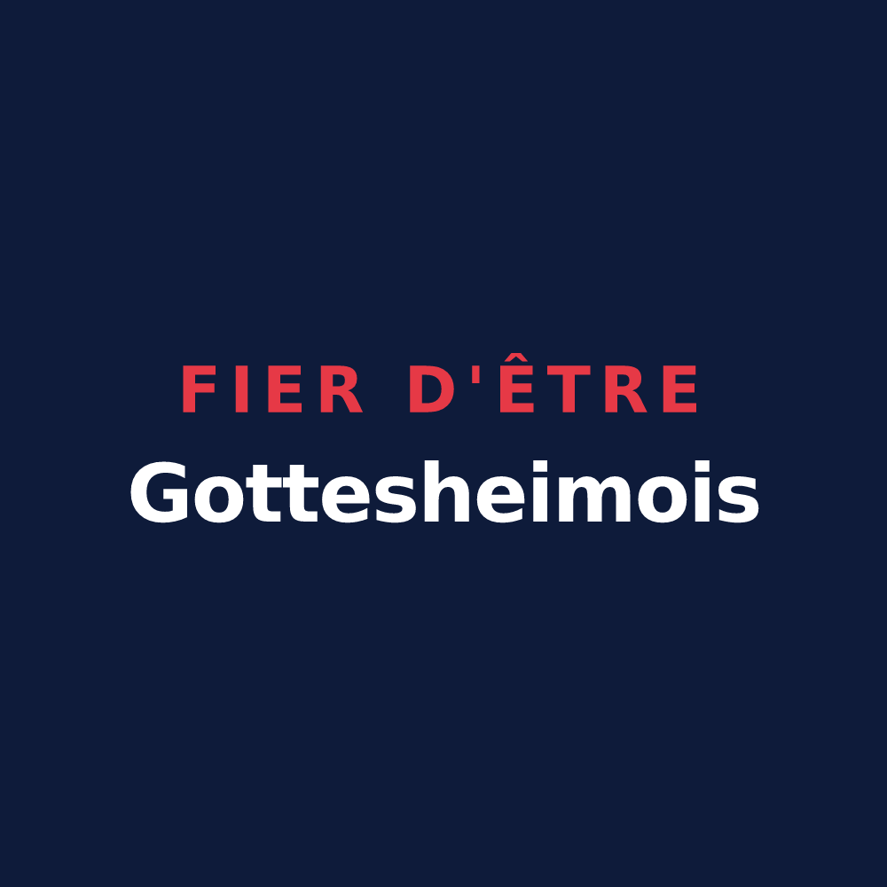 T-shirt « Fier d'être Gottesheimois » — design pour Gottesheim
