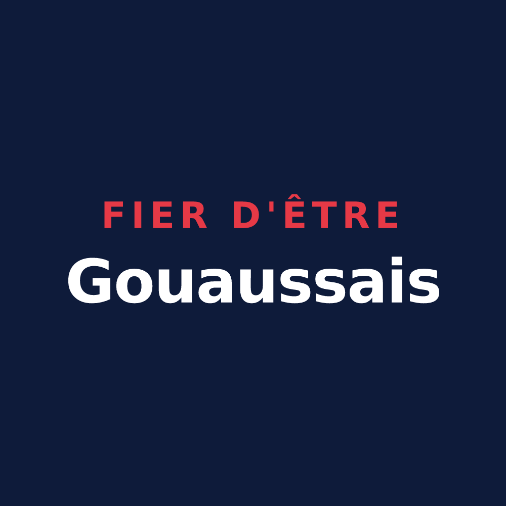 T-shirt « Fier d'être Gouaussais » — design pour Gouaux-de-Luchon