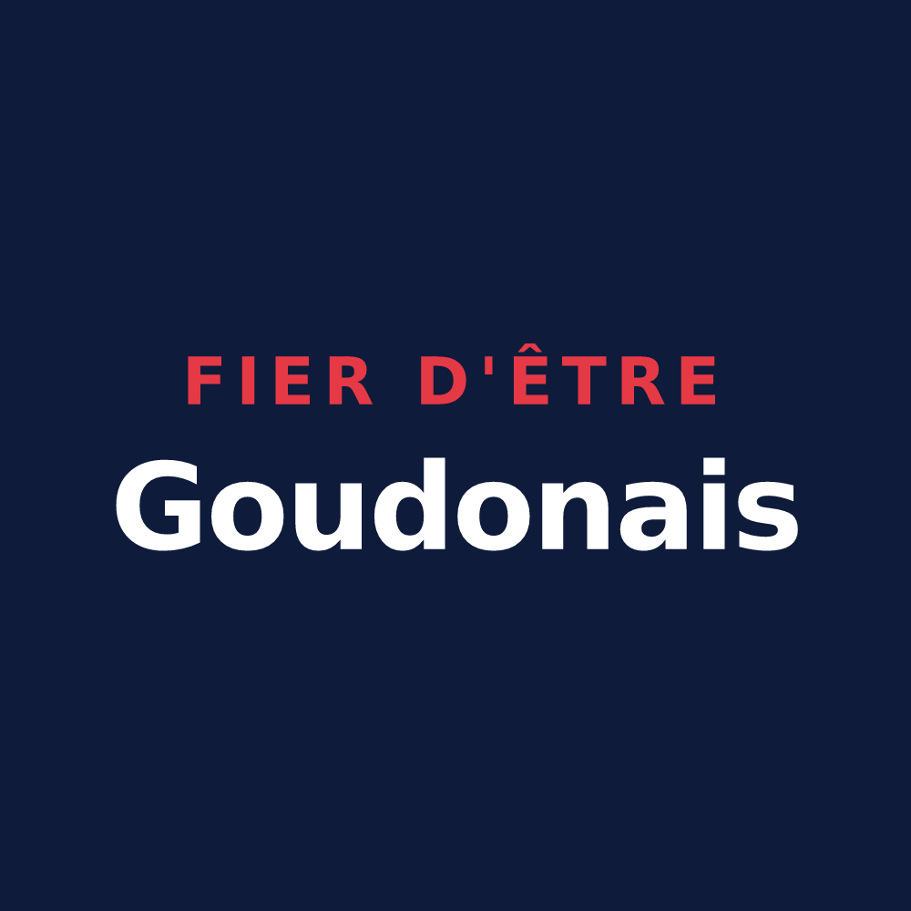 T-shirt « Fier d'être Goudonais » — design pour Goudon