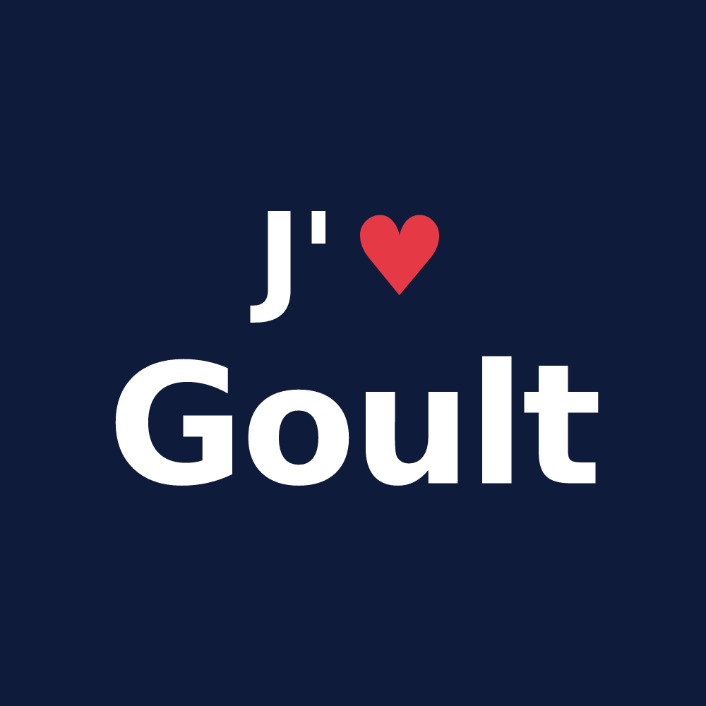 T-shirt personnalisé Goult — design J'aime Goult